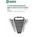 Sata Combination Wrench Set 11 PCS 09021 Kunci Ring Pas Set SAE