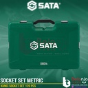 Sata Kunci Socket Set Metric 120 PCS 1/4" 3/8" 1/2" 09014 DR 6 PT