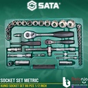 Sata Kunci Socket Set 86 PCS 1/2 Inch 09013 DR 6 PT Socket Set Metric