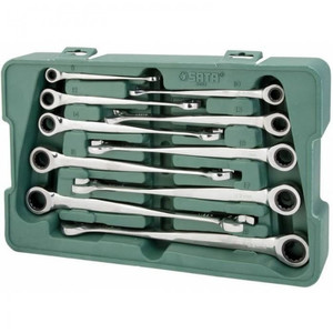 Sata Tools Kunci Ring Pas Set 10 PCS 08016 Ratcheting Wrench Set