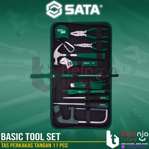Sata Basic Tool Set 11 PCS 06003 Tas Perkakas Tangan Tool Kit Set