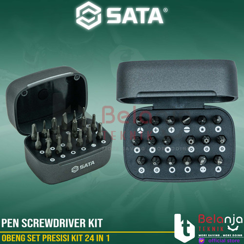 Sata Obeng Set Presisi Kit 24 In 1 Magnetic Screwdriver Set 05108