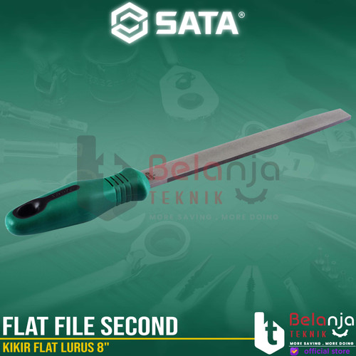 Sata Flat File Second 8 Inch 03916 Kikir Flat Lurus 8" In
