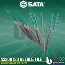 Sata Kikir Perkakas Set 10 PCS 03802 Assorted Needle File Set 4x160mm
