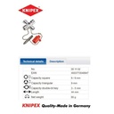 Knipex Control Cabinet Keys 4MM Kunci Panel Universal Kabinet 00 11 02