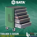 Sata Toolbox Laci Perkakas Susun 5 Drawer Tools Trolley Trolly 95121