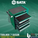 Sata Toolbox Laci Perkakas Susun 7 Drawer Tools Trolley Trolly 95107