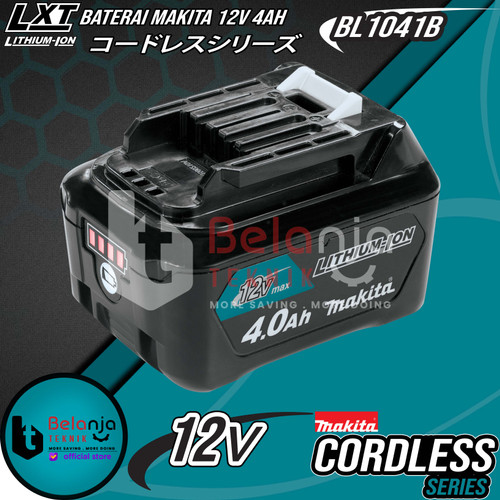 Makita Battery 12V 4Ah BL 1041 B Baterai 12 V Lithium Ion BL1041B 4 Ah