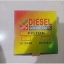 NP Piston S1100 4 Ring Sparepart Mesin Penggerak Dongfeng S 1100 4R