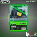 Ryu Drill Bit HSS PRO Set 19 Pcs Mata Bor Besi Kayu Set 1-10 MM 19 Pcs