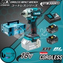 Makita Impact Wrench Cordless DTW300RTJ Pembuka Baut 18V 1/2" DTW 300