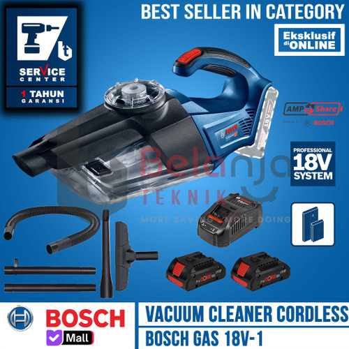 Bosch Mesin Sedot Vacuum Cleaner Cordless Gas 18V-LI Procore 18V 4 AH