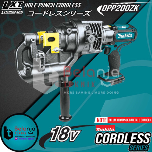Makita Hole Punch Cordless DPP200ZK Mesin Pelubang Besi Baterai 18V