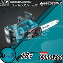 Makita Chainsaw Cordless DUC252 CRT2 36V Gergaji Potong Kayu 10" 18V