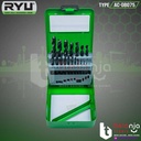 Ryu Drill Bit HSS PRO Set 19 Pcs Mata Bor Besi Kayu Set 1-10 MM 19 Pcs
