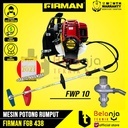 Firman Mesin Potong Rumput Gendong FGB 438 Brush Cutter 4 Tak + FWP 10