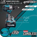 Makita Cordless Hammer Driver Drill HP001GM201 Mesin Bor Baterai 40V