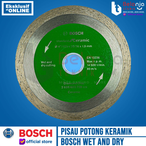 Bosch Diamond Wheel Ceramic Standar Mata Pisau Potong Keramik 4 Inch