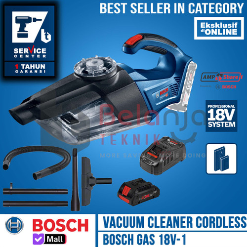 Bosch Mesin Sedot Vacuum Cleaner Cordless Gas 18V-LI Procore 18V 4 AH