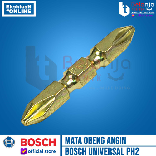 Bosch Double Ended Screwdriver Bits PH2 X 45 MM Mata Obeng Angin Plus