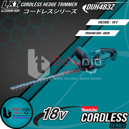 Makita Cordless Hedge Trimmer DUH483Z Mesin Potong Dahan Baterai 18V