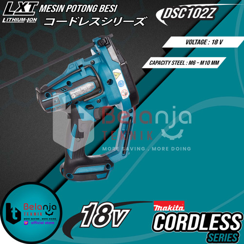 Makita Threaded Rod Cutter Cordless DSC102Z Mesin Potong Besi 18V