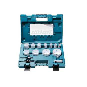 Makita Beam Holesaw Set 14Pcs Mata Bor Pelubang Kayu Pipa Pvc Hole Saw