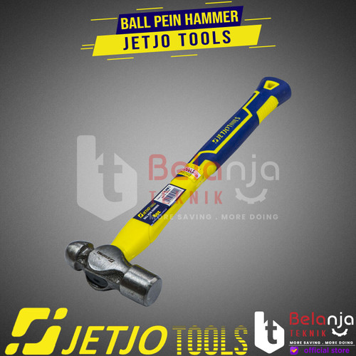 JETJO TOOLS Ball Pein Hammer 8 OZ Palu Konde Gagang Fiber Palu Tukang