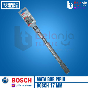 Bosch Flat Chisel Hex 17 x 280 mm Mata Bobok Beton Pahat Pipih 17MM