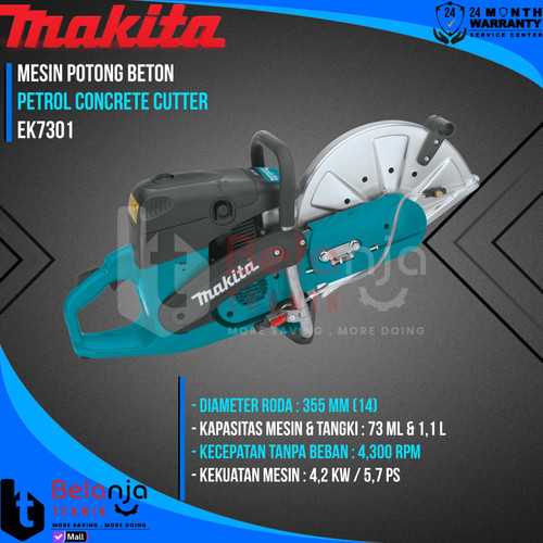 Makita Petrol Concrete Cutter EK 7301 Mesin Potong Beson EK7301 14 In