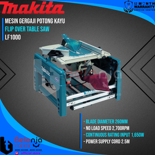 Makita Flip Over Table Saw LF 1000 Mesin Gergaji Potong Kayu LF1000