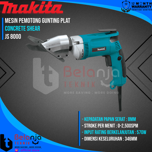 Makita Concrete Shear JS 8000 Mesin Pemotong Gunting Plat JS8000 570 W