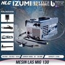 IZUMI Mesin Las Co2 MIG 130 MMA TIG Tanpa Gas 130 A Besi / Stainless