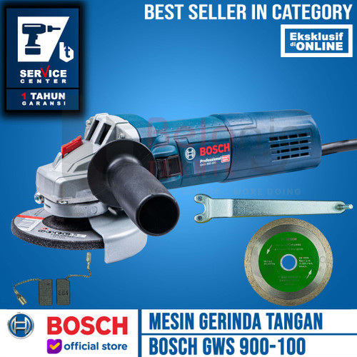 Bosch Mesin Gerinda Listrik GWS 900-100 S 4 Inch 900 W + Mata Potong