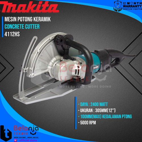 Makita Concrete Cutter 4112 HS Mesin Potong Keramik 12 Inch 4112HS 12"