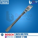 Bosch Flat Chisel Hex 17 x 280 mm Mata Bobok Beton Pahat Pipih 17MM
