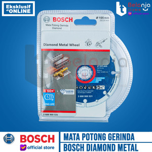 Bosch Diamond Metal Cutting Disc 4 Inch Mata Potong Besi Gerinda 4" In