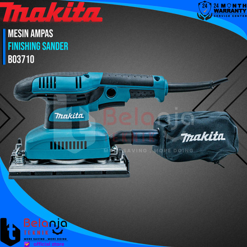Makita Mesin Amplas Kayu BO 3710 Finishing Sander 180 Watt BO3710