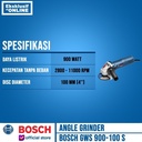 Bosch Mesin Gerinda Listrik GWS 900-100 S 4 Inch 900 W + Mata Potong