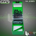 Ryu Drill Bit HSS PRO Set 25 Pcs Mata Bor Besi Kayu Set 1-13 MM 25 Pcs