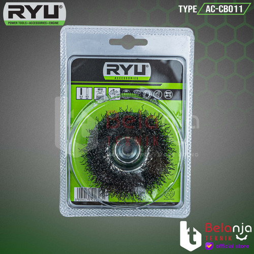 Ryu Cup Brush Crimped 3" Sikat Kawat Mangkok Lurus 3 Inch 75 X 0.3 MM