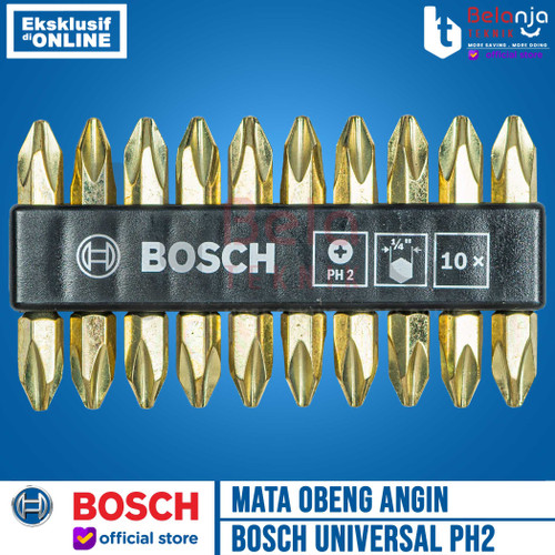 Bosch Double Ended Screwdriver Bits PH2 X 45 MM Mata Obeng Angin Plus