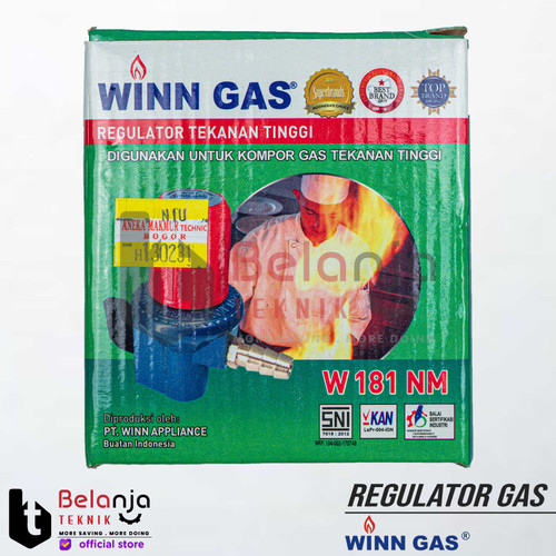 Winn Gas Regulator High pressure W 181 M Regulator Gas Tanpa Meter SNI
