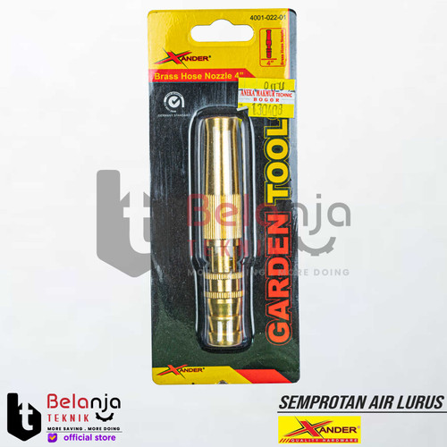 Xander Semprotan Air Lurus Kuningan Kepala Selang Brass Hose Nozzle