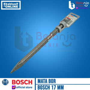 Bosch Pointed Chisel HEX 17 x 280 mm Mata Bor Bobok Beton Lancip 17MM