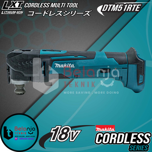 Makita Multi Tool Cordless DTM51RTE Mesin Oskilasi Gerinda Baterai 18V