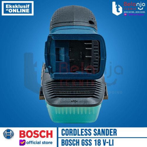 Bosch Mesin Amplas Cordless Sander GSS 18V-Li Charger Baterai 2 AH