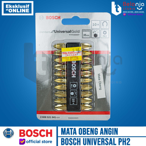Bosch Double Ended Screwdriver Bits PH2 X 45 MM Mata Obeng Angin Plus