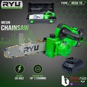 RYU Mesin Potong Kayu Baterai RCCH 10 Cordless Chainsaw 10" 20V RCCH10