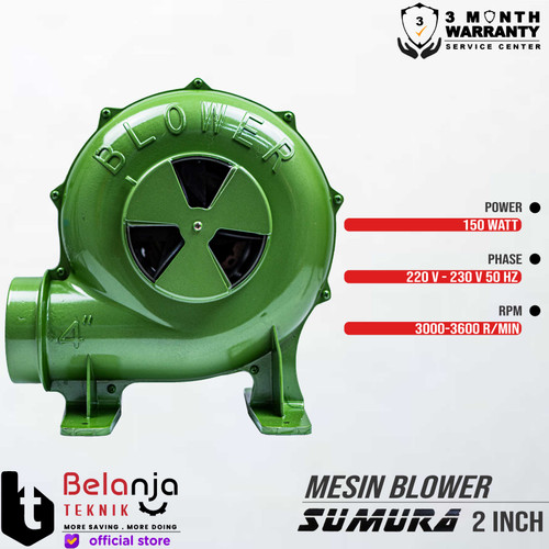 SUMURA Blower Keong 2 Inch Mesin Peniup Angin 2inch